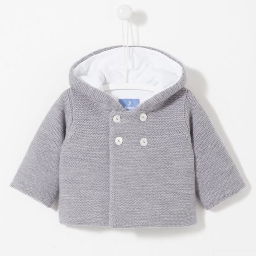 NWT Jacadi Baby Merino Wool Jacket sz 6 mos